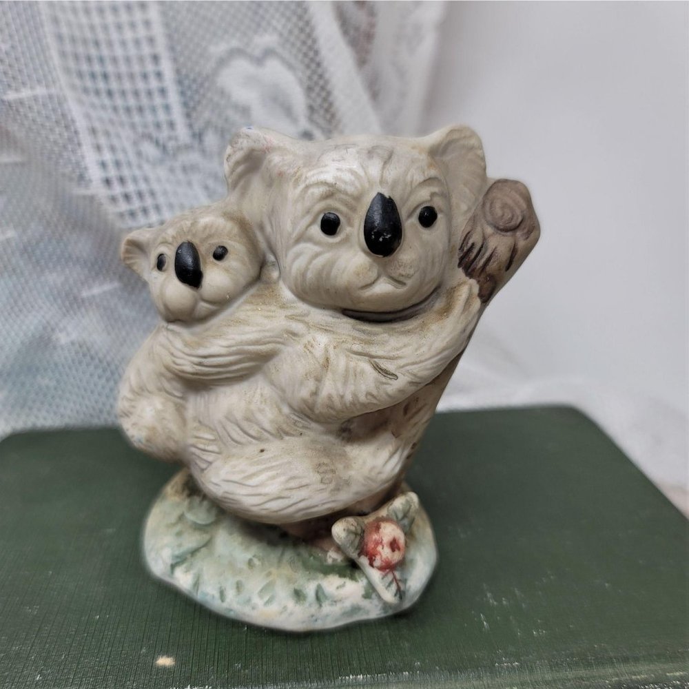 Koala Holding Cub - Collectible Figurine Miniature